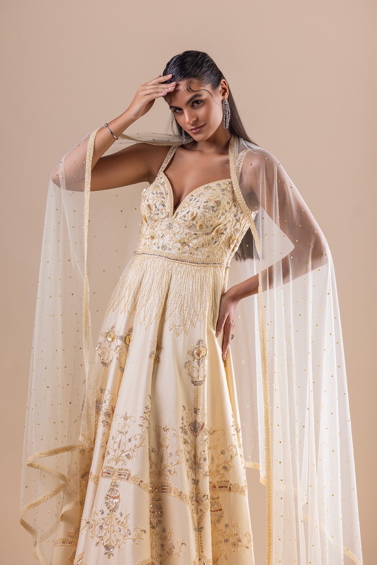 Golden Glow Anarkali