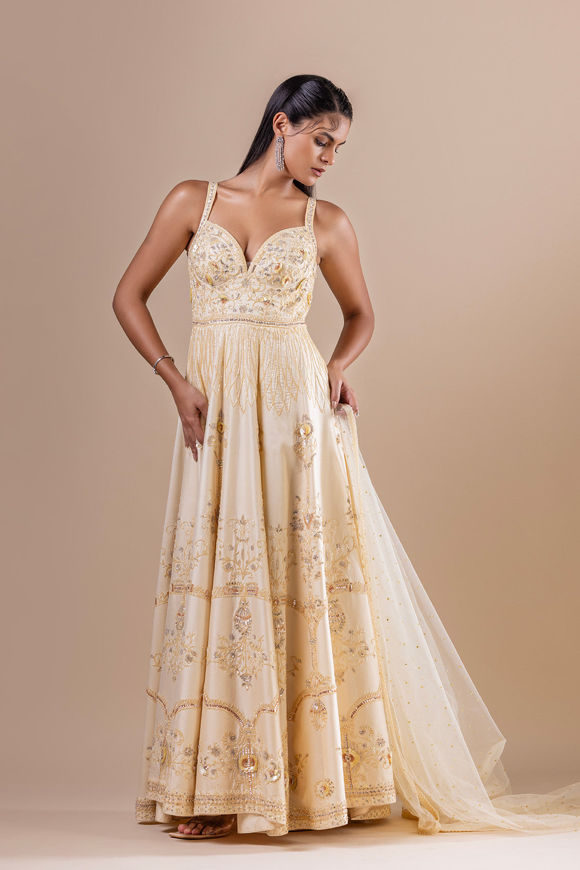 Golden Glow Anarkali