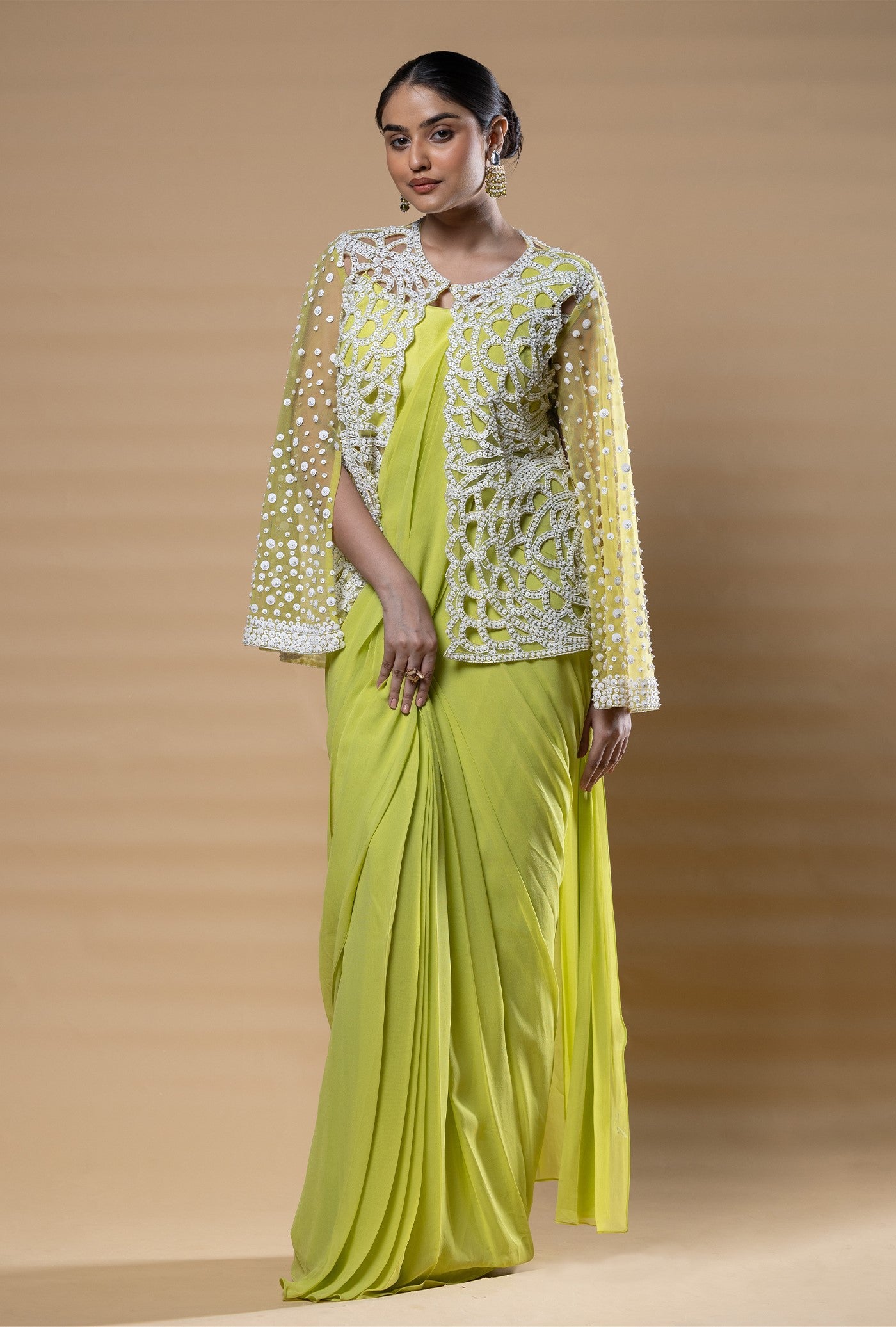 Vrushti drape saree with blouse