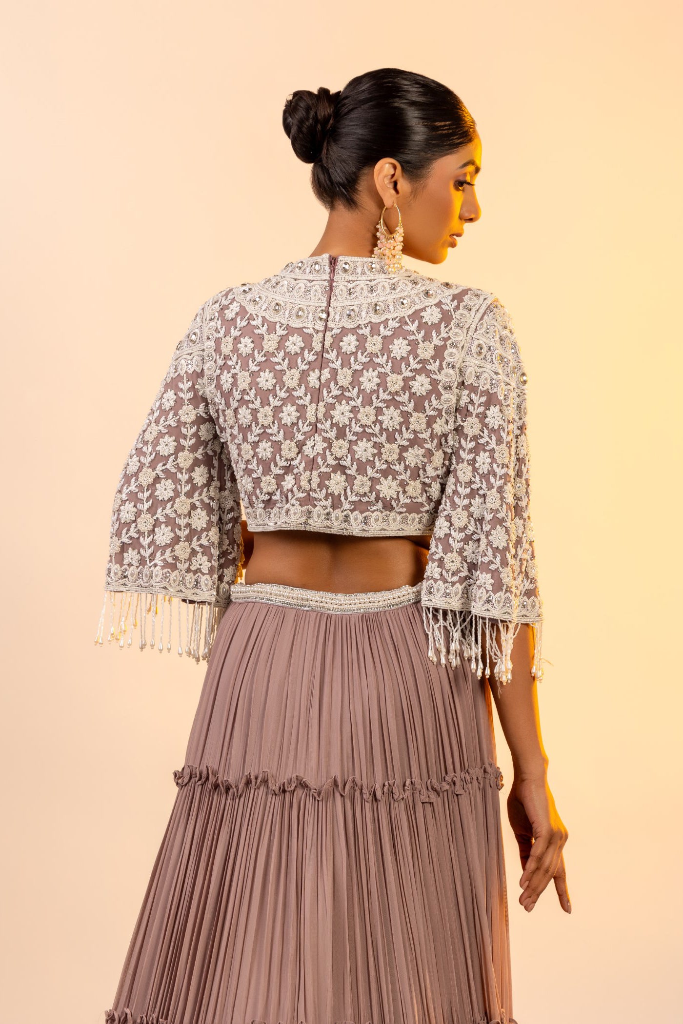 Blush poth dana crop top and skirt
