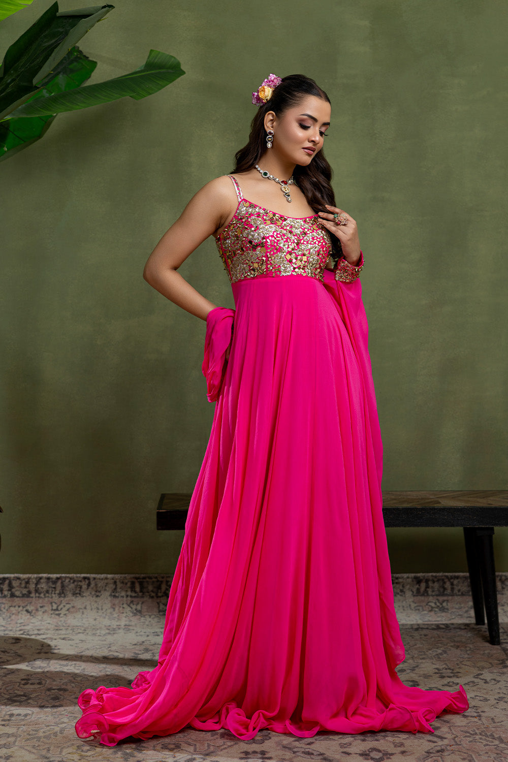 Rangrez Dress with Dupatta
