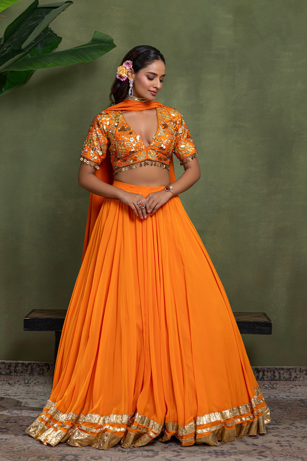 Kesarika Lehenga set