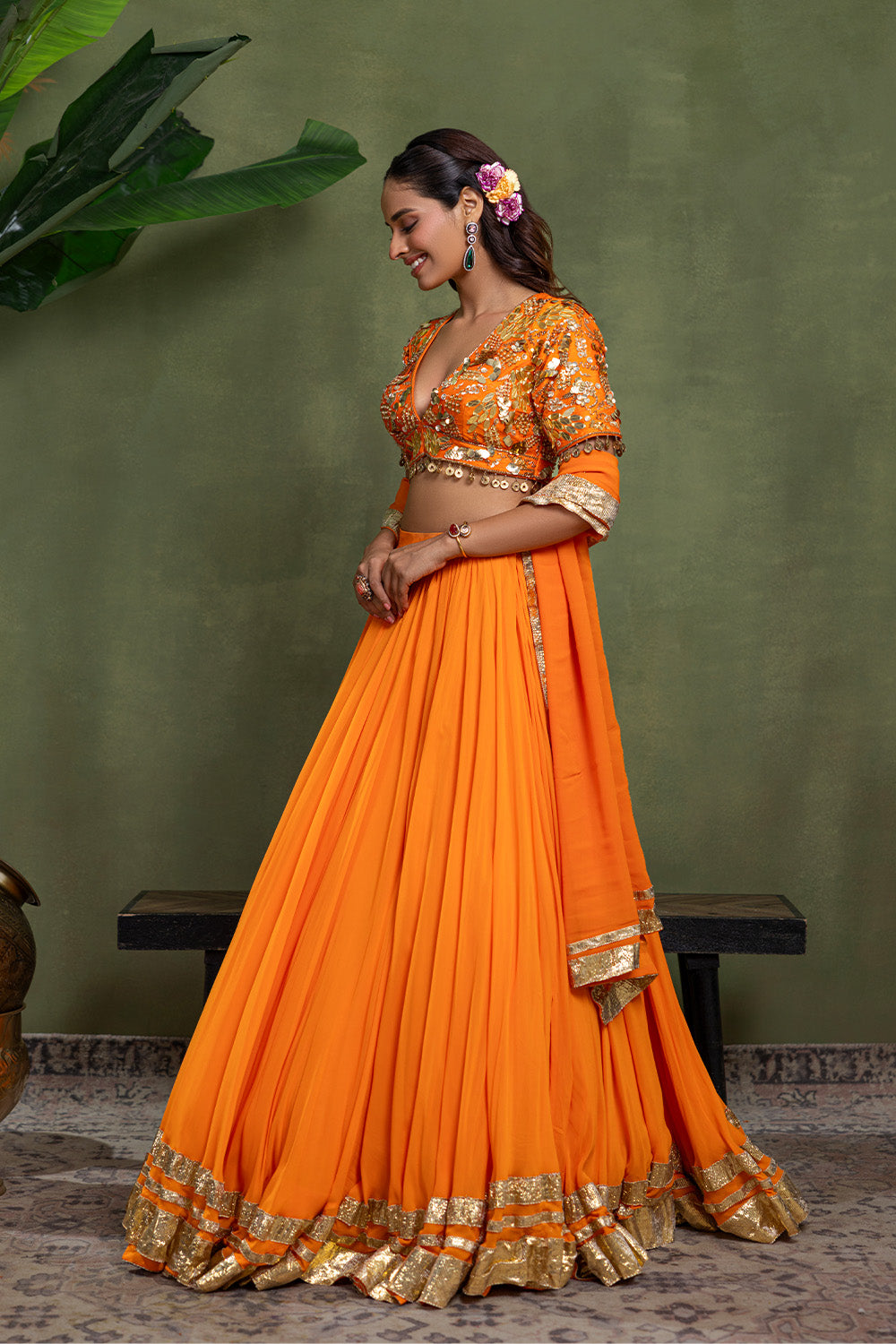 Kesarika Lehenga set