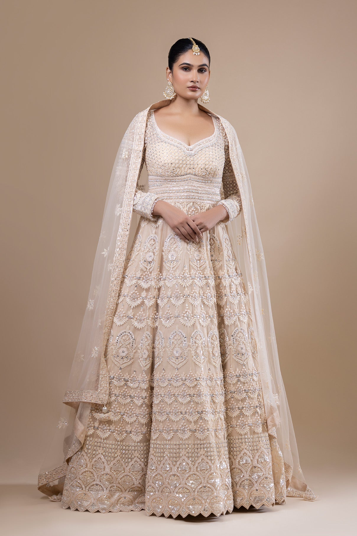 Kundan Glow Anarkali Set