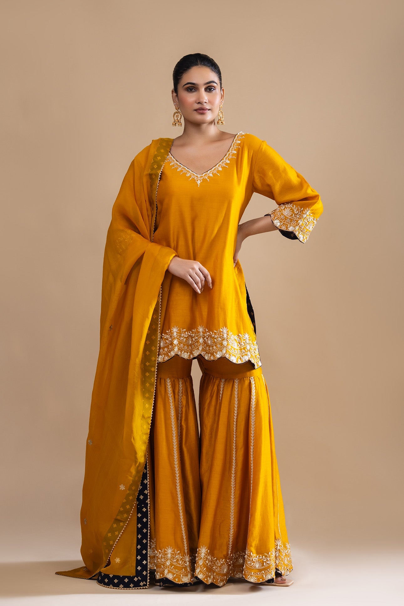 Zareen Gulbadan Sharara Set