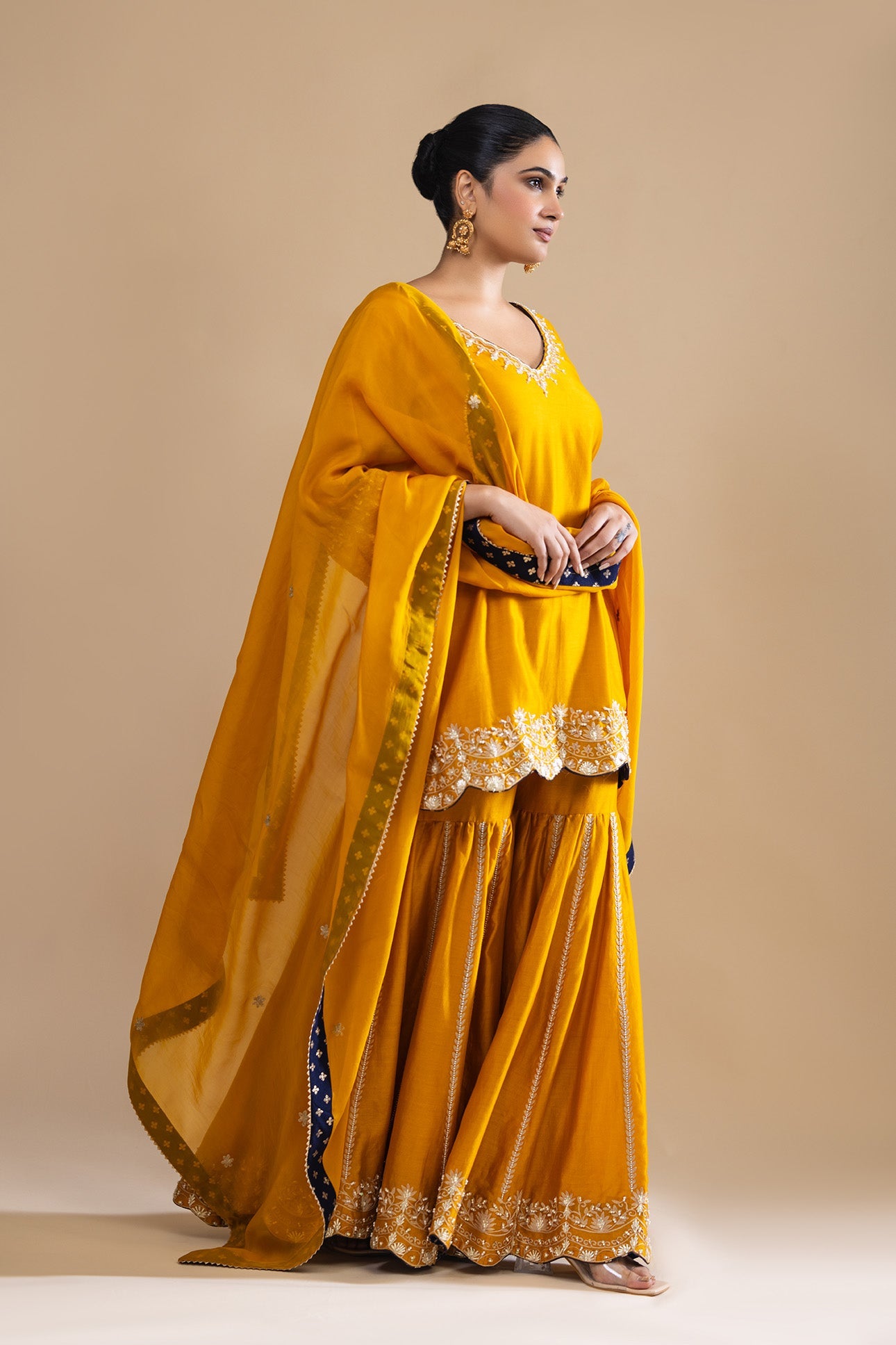 Zareen Gulbadan Sharara Set