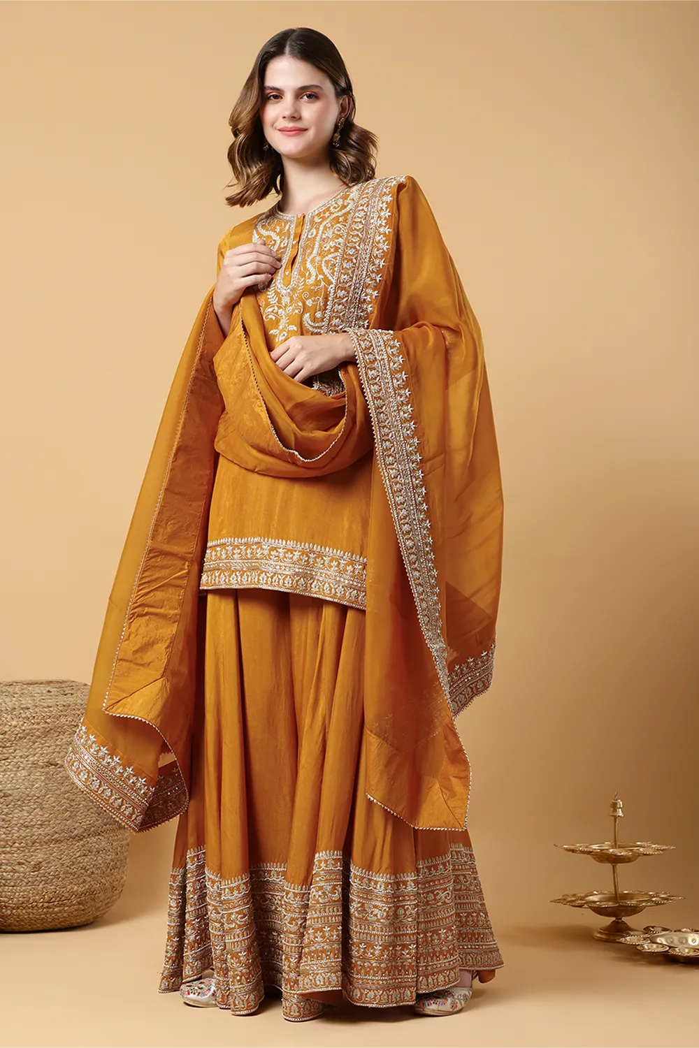 Kesar Gul Sharara set