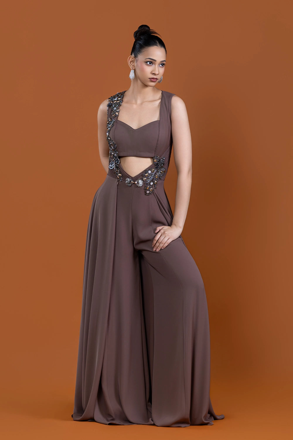 Kaif Espresso Jumpsuit