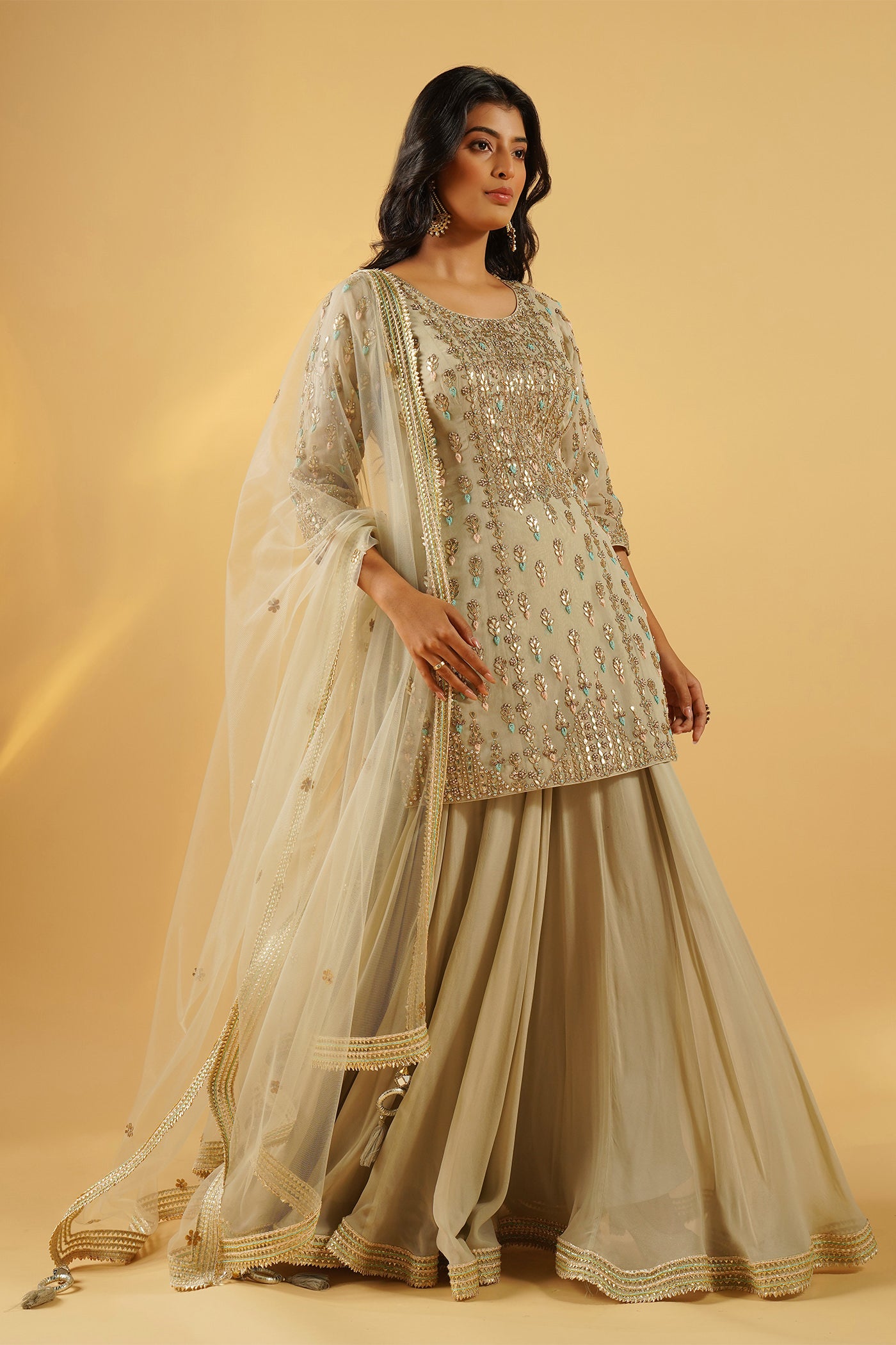 Buy Gota Patti Sharara Suit for Women Online from India's Luxury Designers  2024