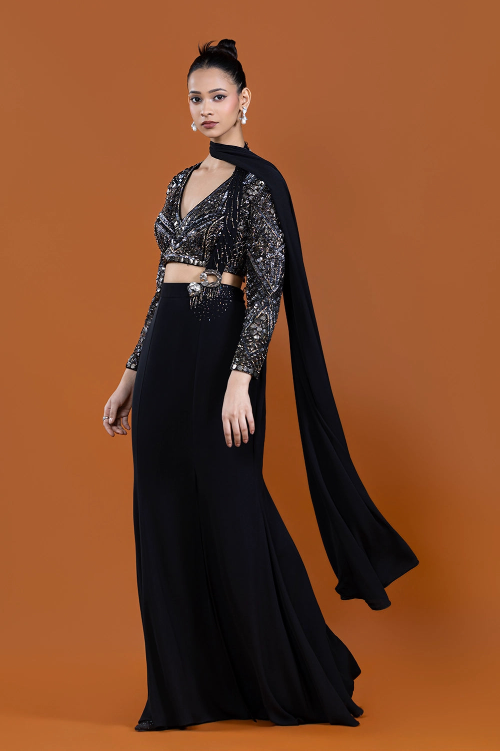 Raat Sitara Fishcut Pallu Skirt