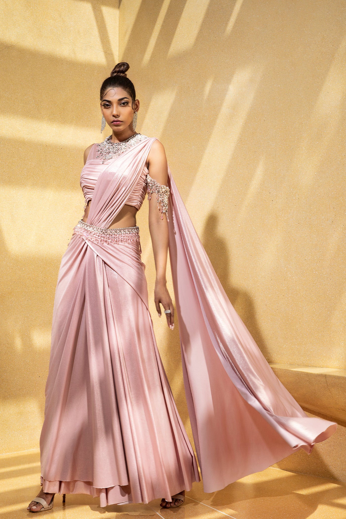 Saree as a dress some more – Pleats N Pallu