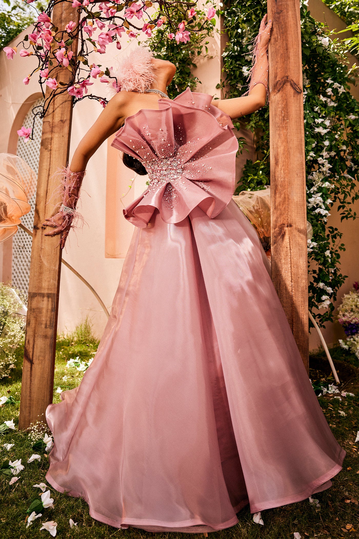 Gown blush pink hotsell