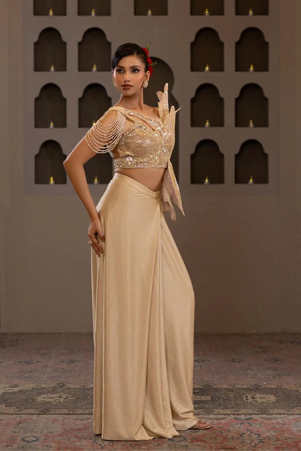 Kanakshree Drape Saree - Roop Vatika Official