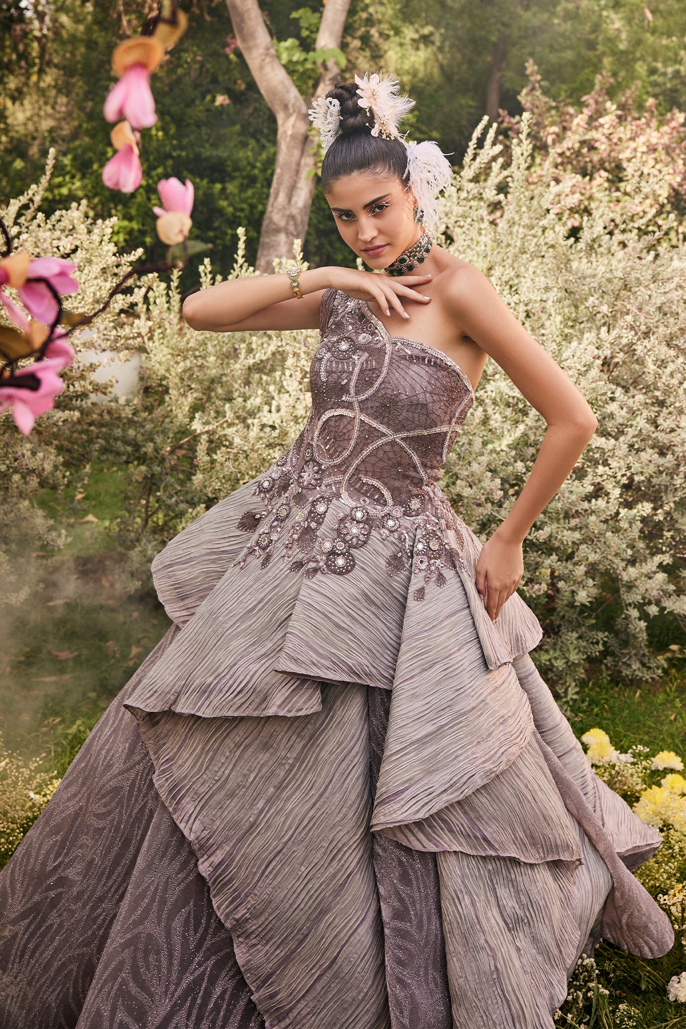 Pernia Lavendar Shimmer Gown