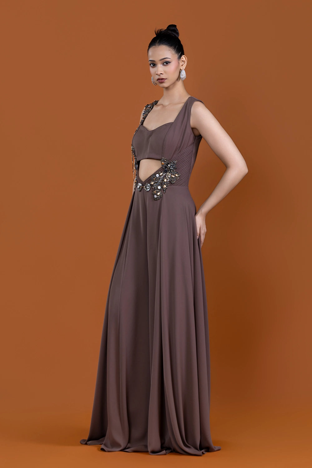 Kaif Espresso Jumpsuit