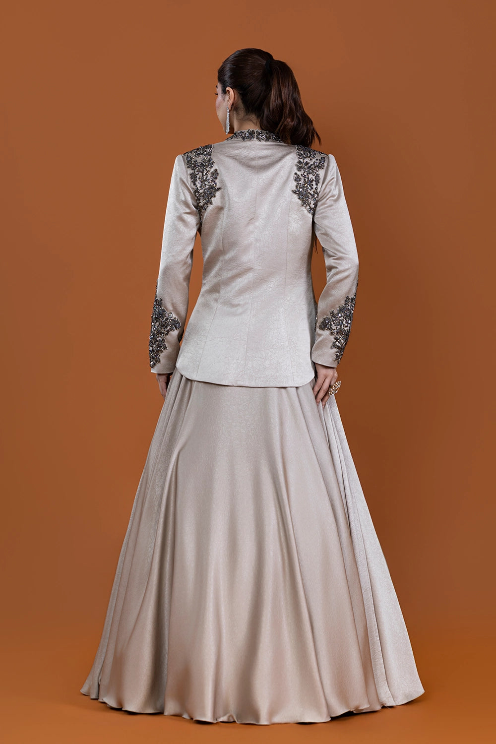 Tehzeeb Mushroom Jacket Skirt Set