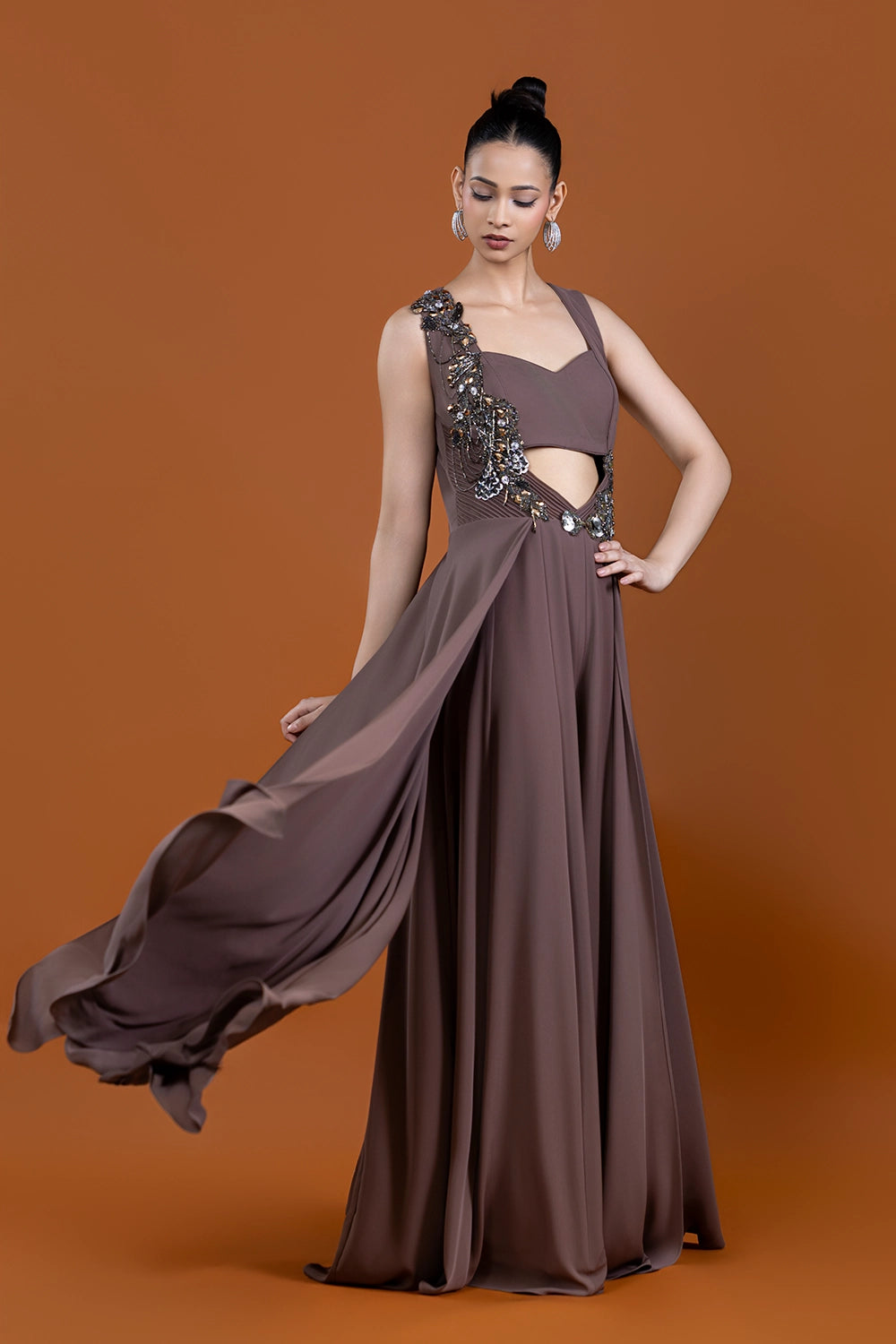 Kaif Espresso Jumpsuit