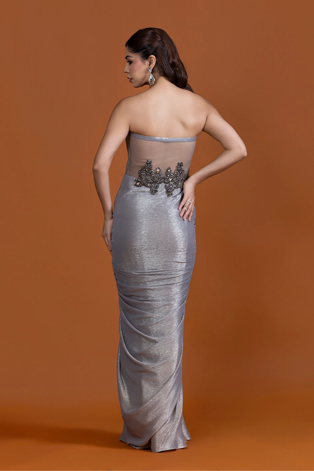 Barfani Glacier Drape Stole Set