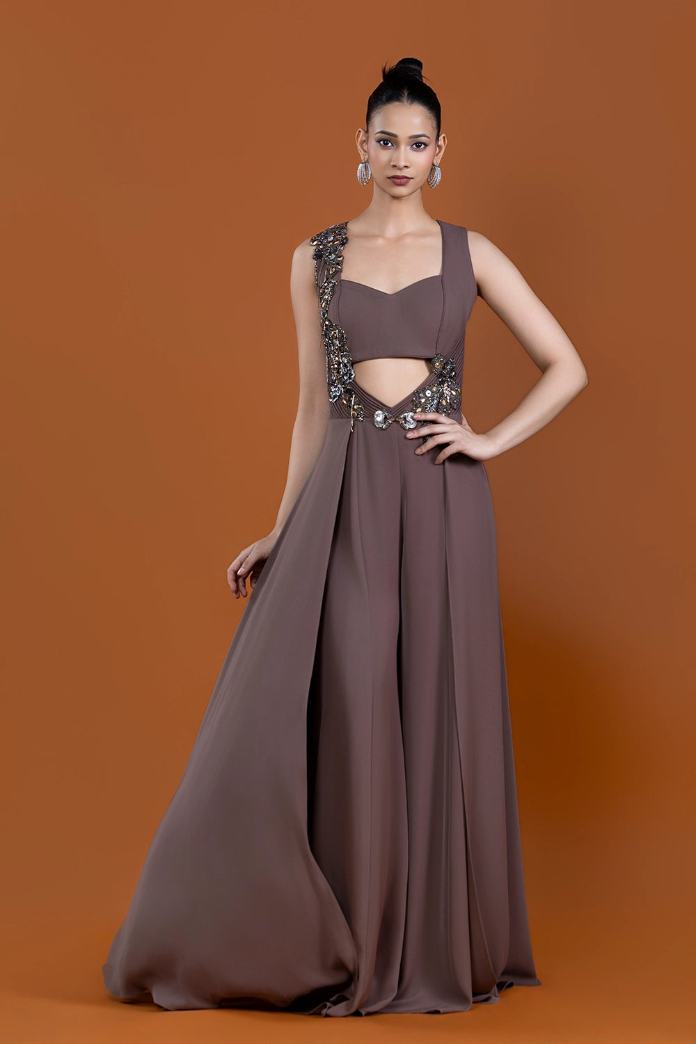 Kaif Espresso Jumpsuit