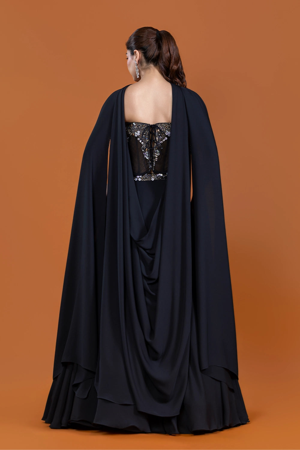 Andaaz Corset Drape Dupatta Set