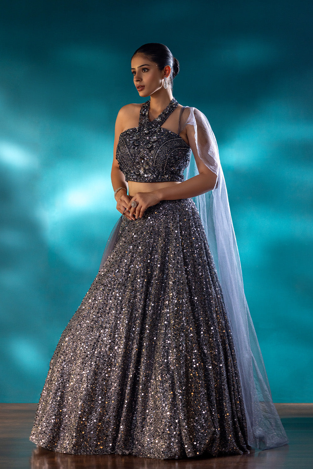 Silver Siren Lehenga Set