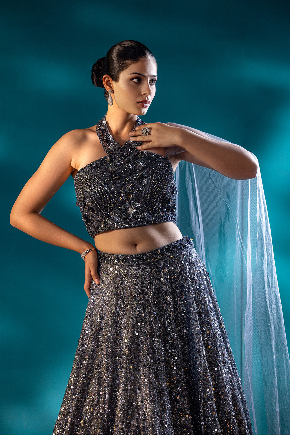 Silver Siren Lehenga Set