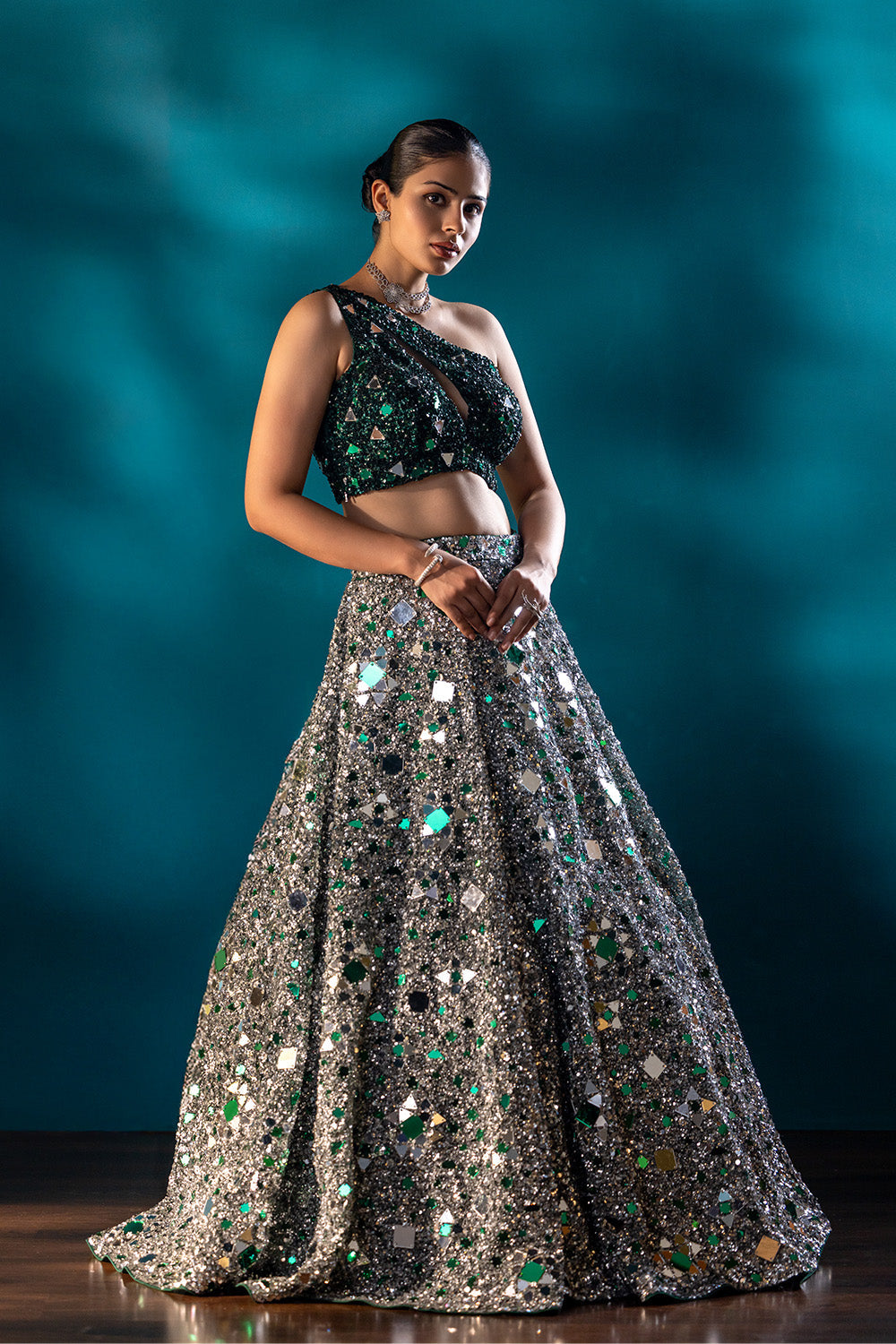 Imperial Ivy Lehenga set