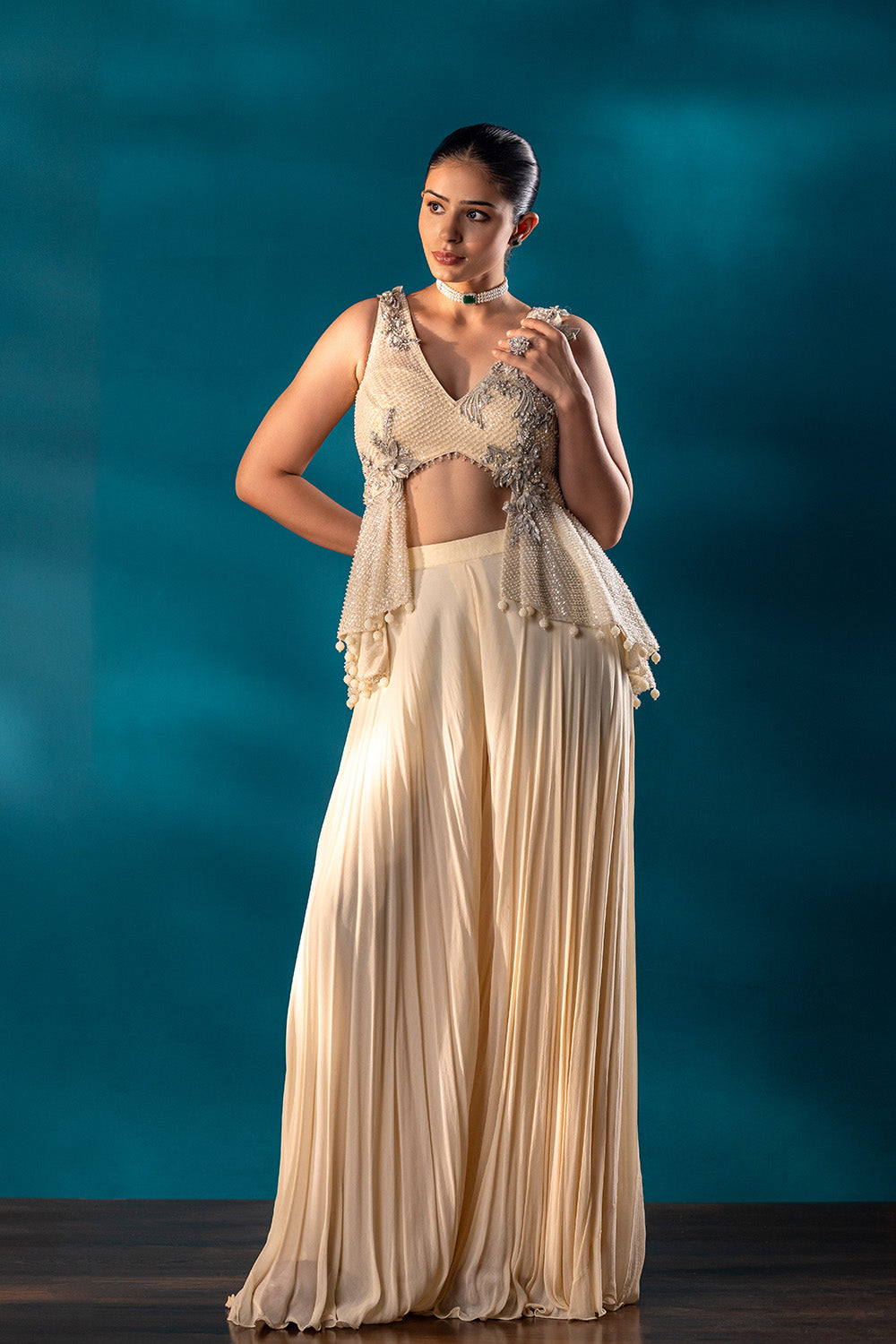 Swan Drape Saree