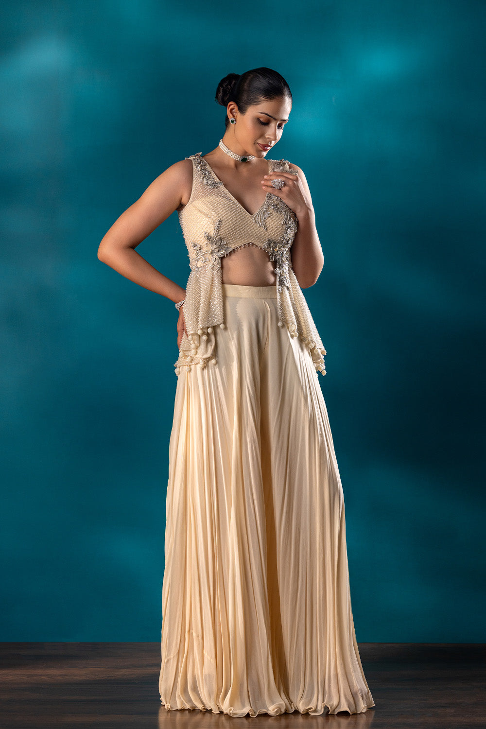 Swan Drape Saree