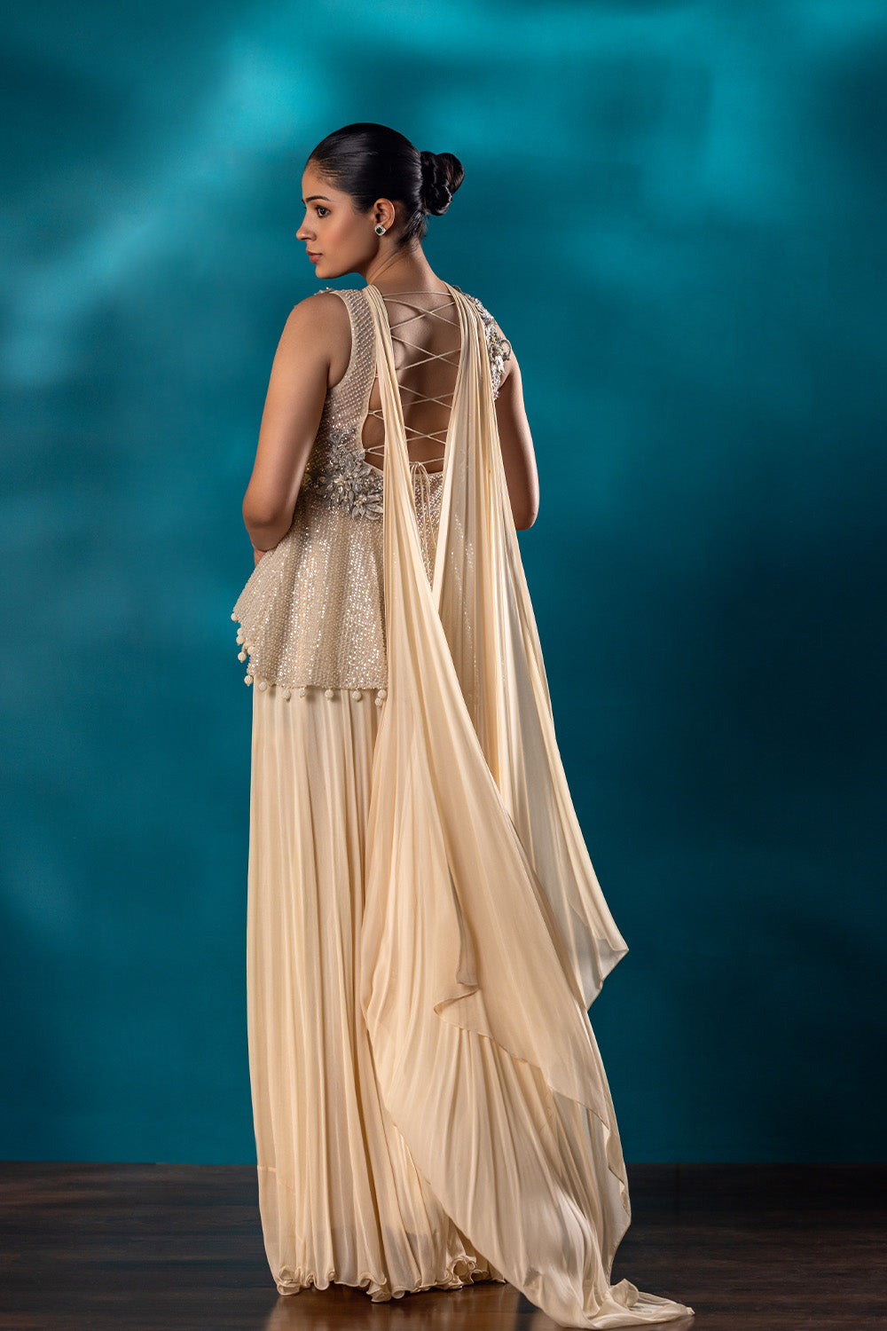 Swan Drape Saree