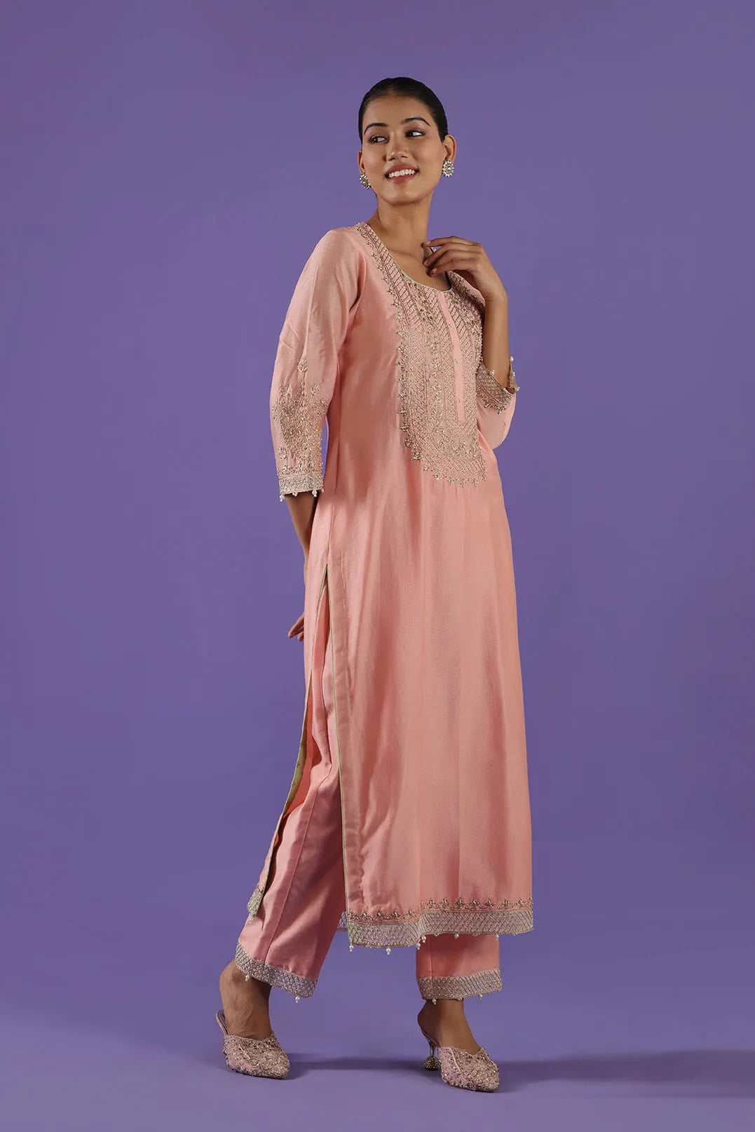 Aadrika Long shirt & Pants set