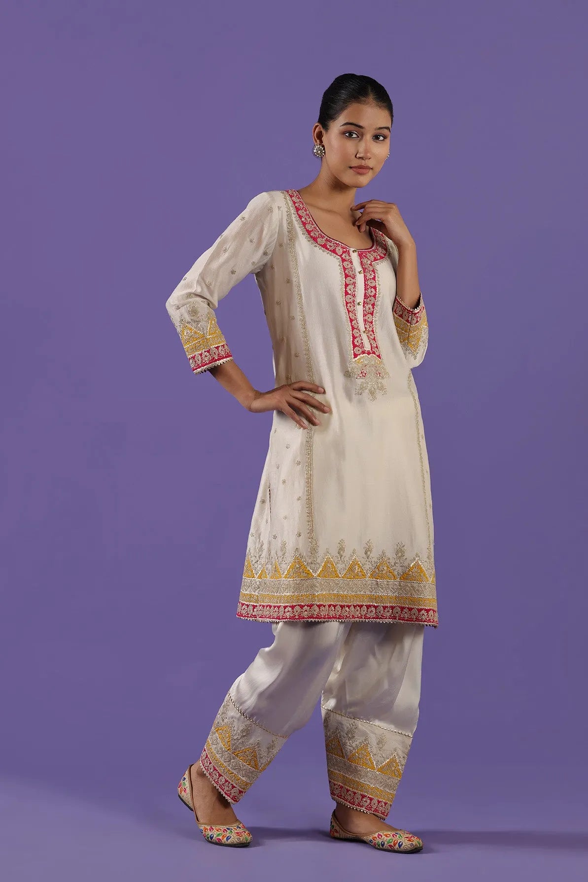 Kaushiki Short shirt and Salwar set