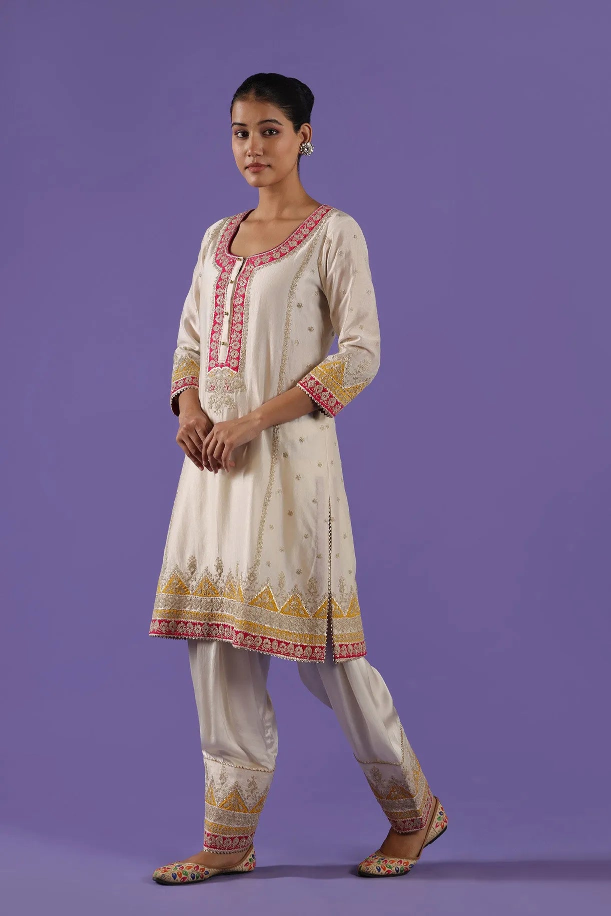 Kaushiki Short shirt and Salwar set