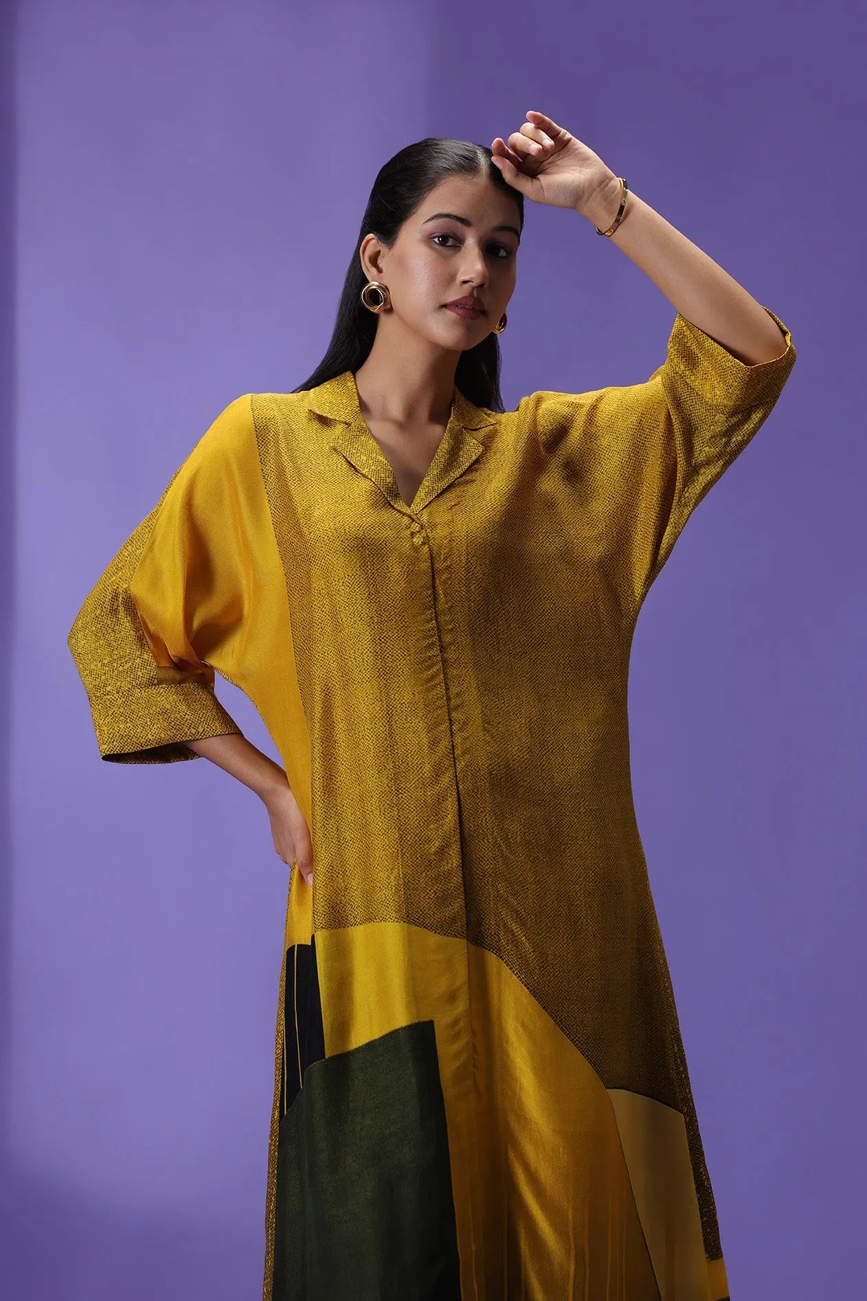 Golden Mirage Long Kaftan set