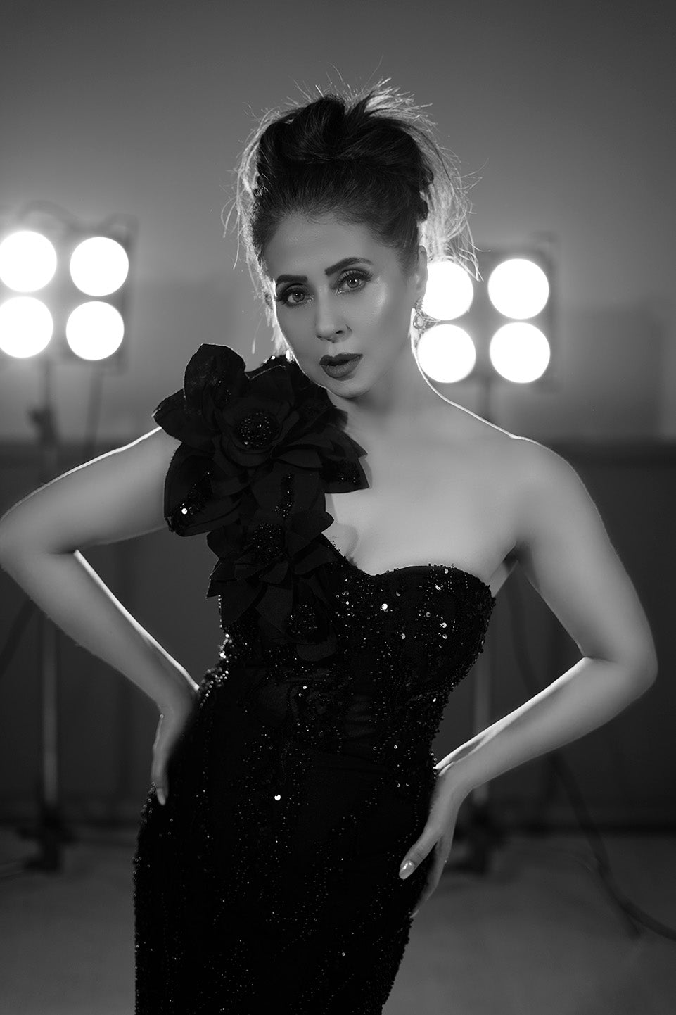 Urmila Matondkar in Starlit Noir