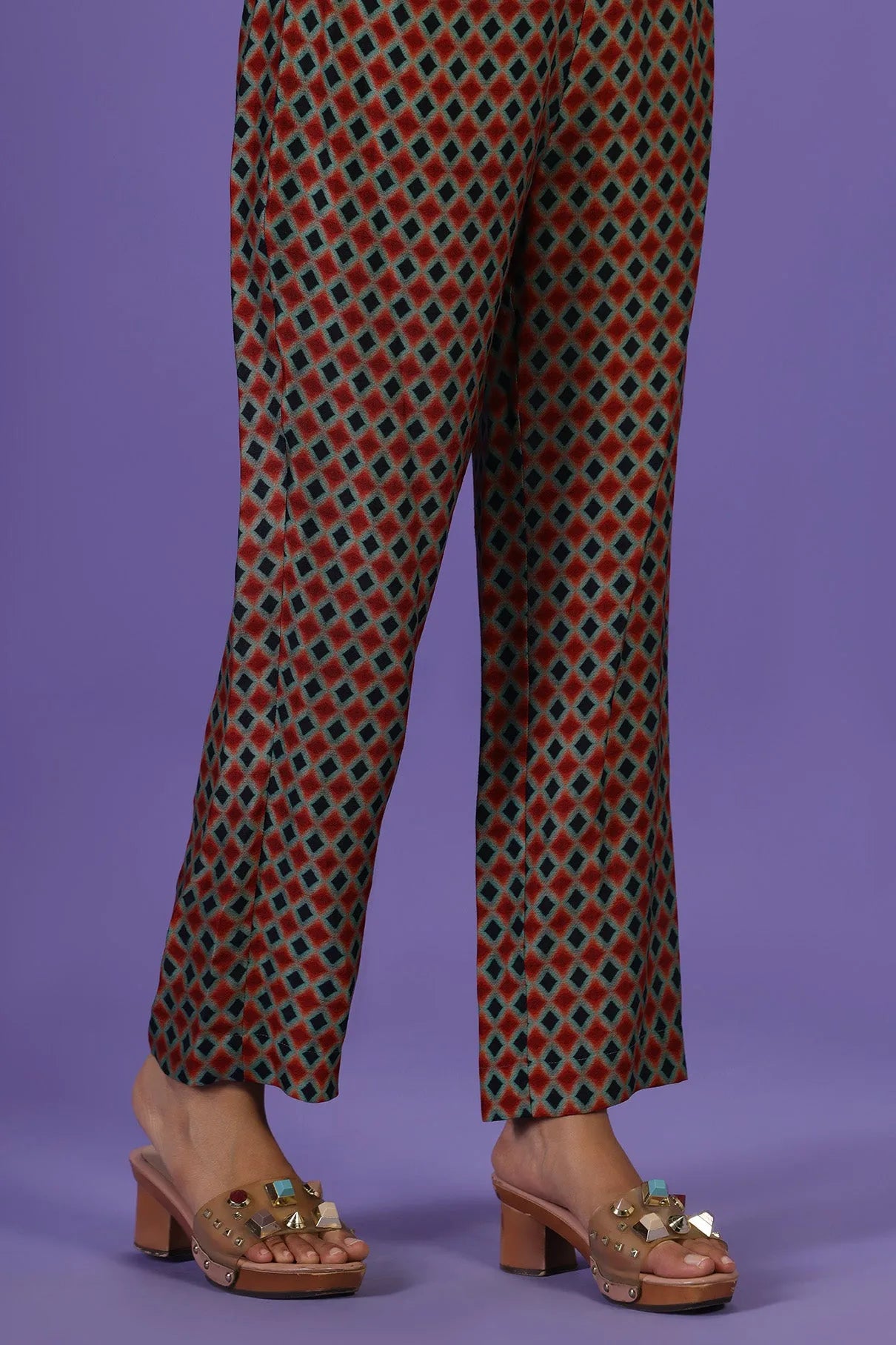 Imperial Flame Long Kurta set