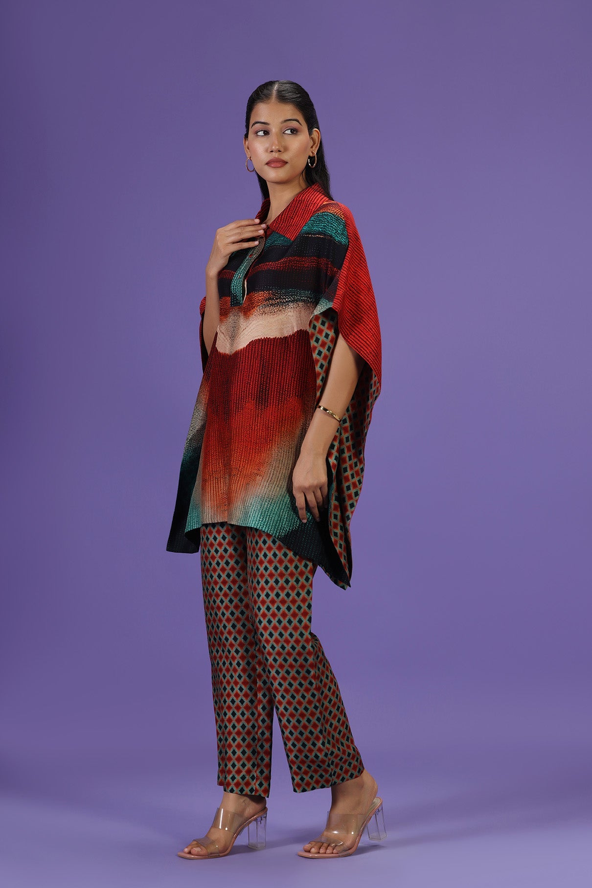 Celestial Flow Short Kaftan set