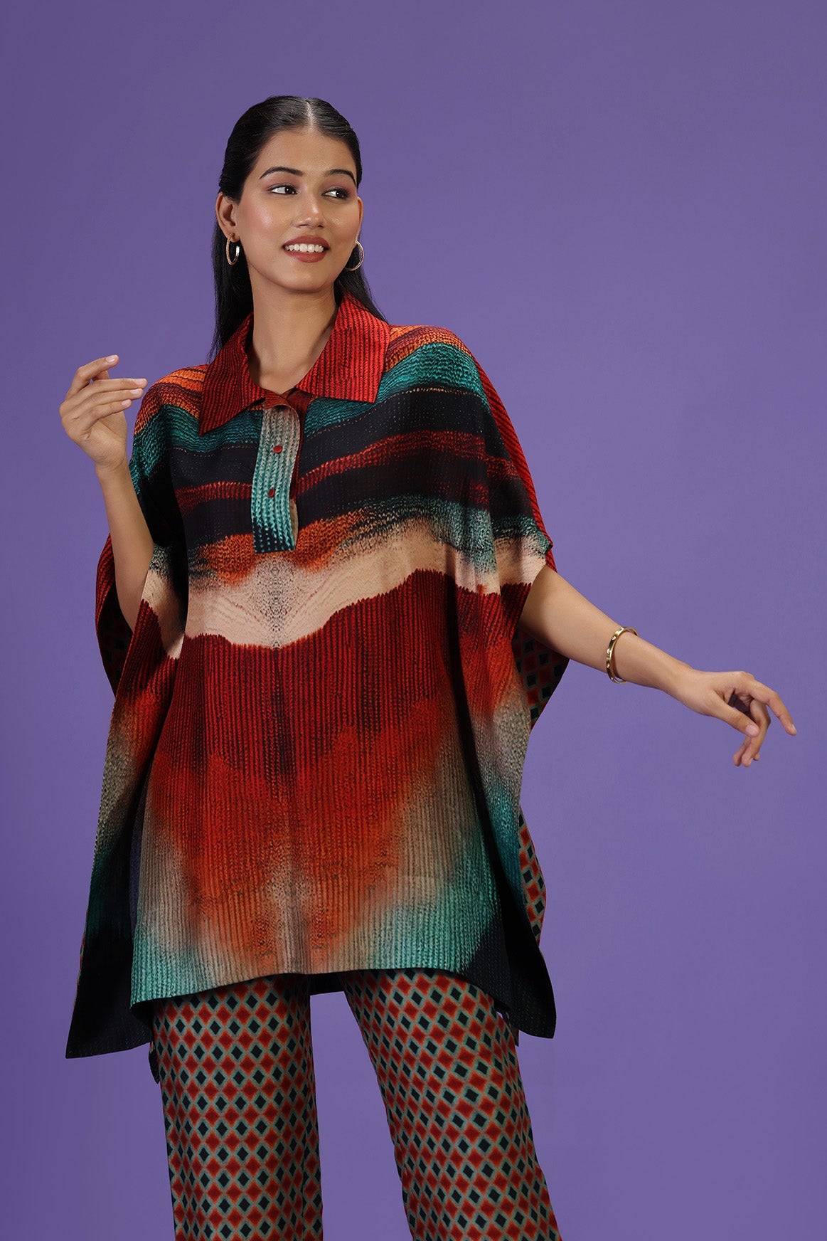 Celestial Flow Short Kaftan set