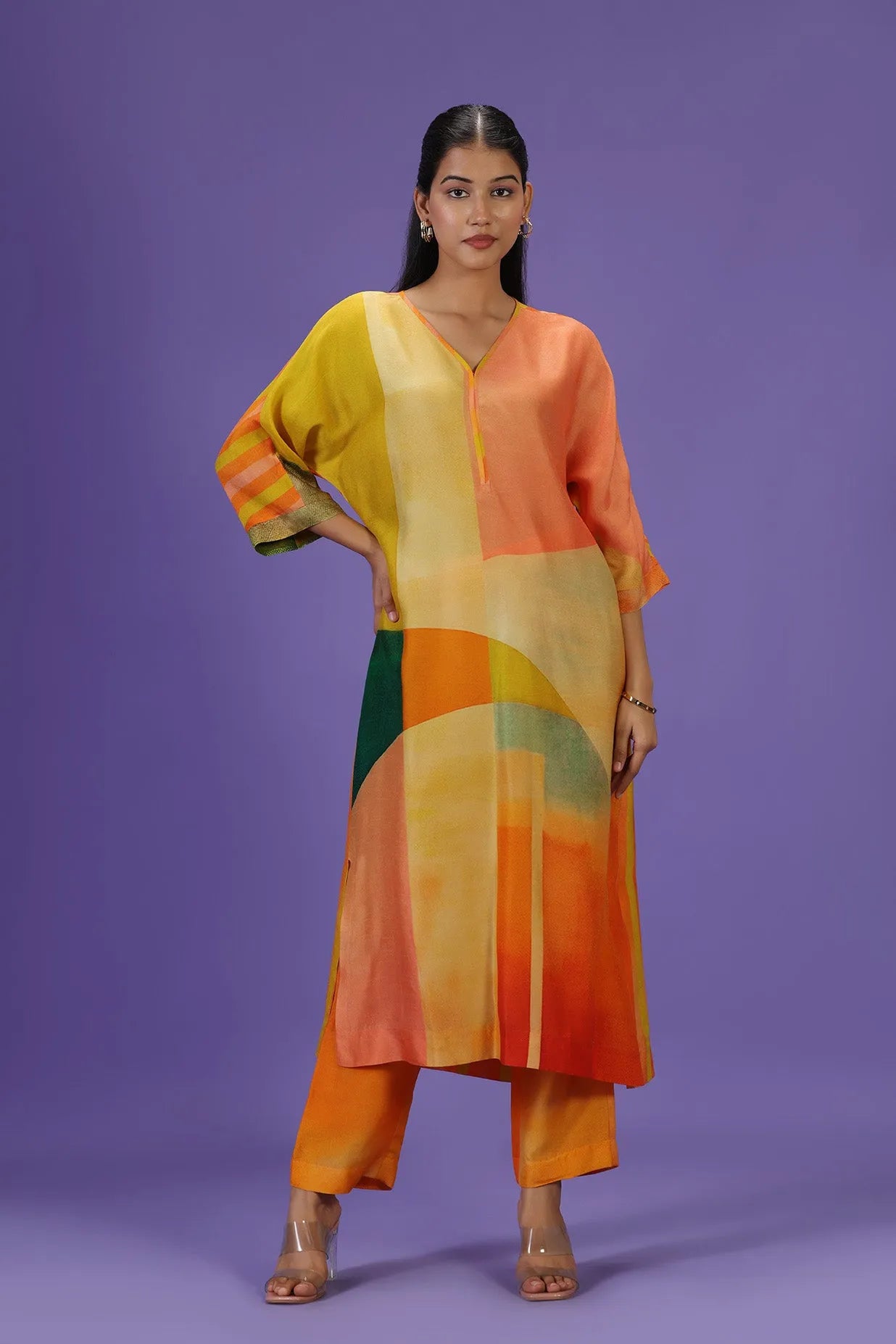 Sunkissed Aura Long Kurta Set