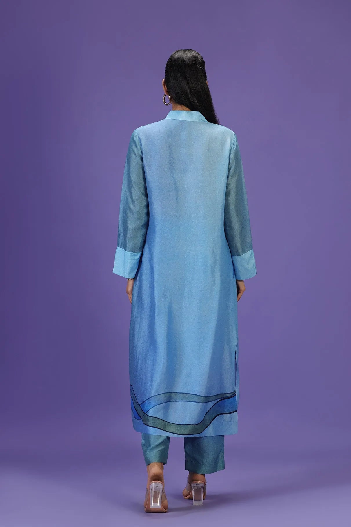 Serene Wave Long Kurta set