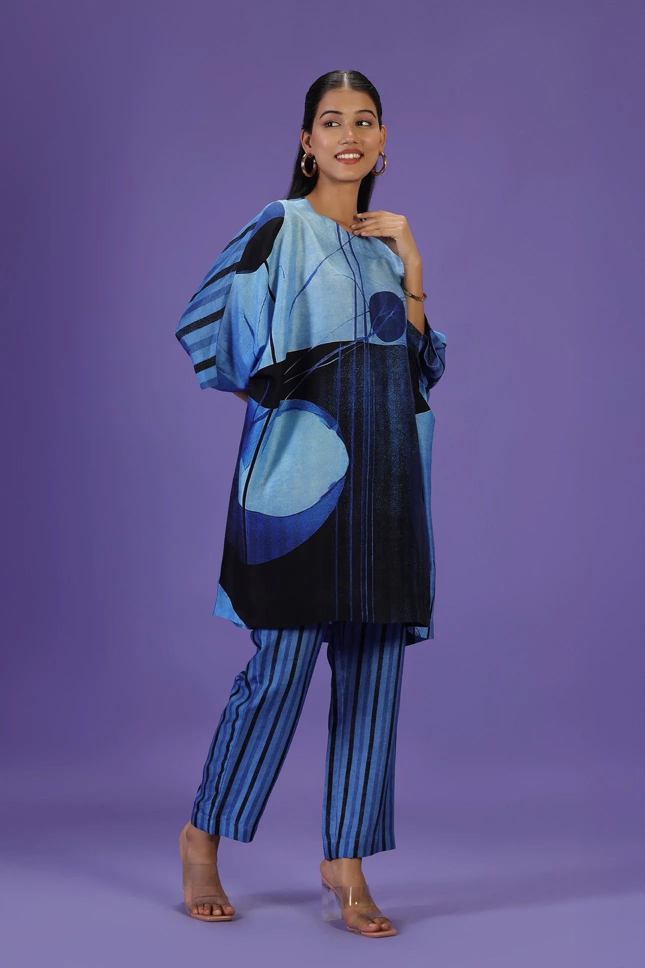 Blue Mirage Short Kurta Set