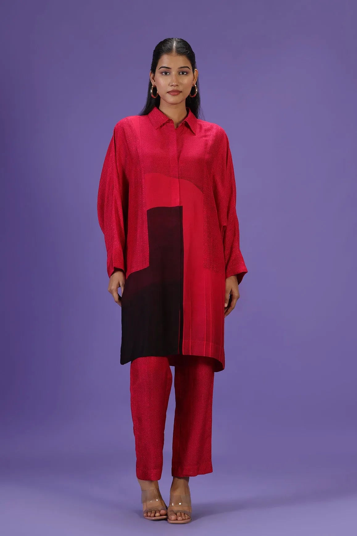 Red Reverie Short Kurta Set