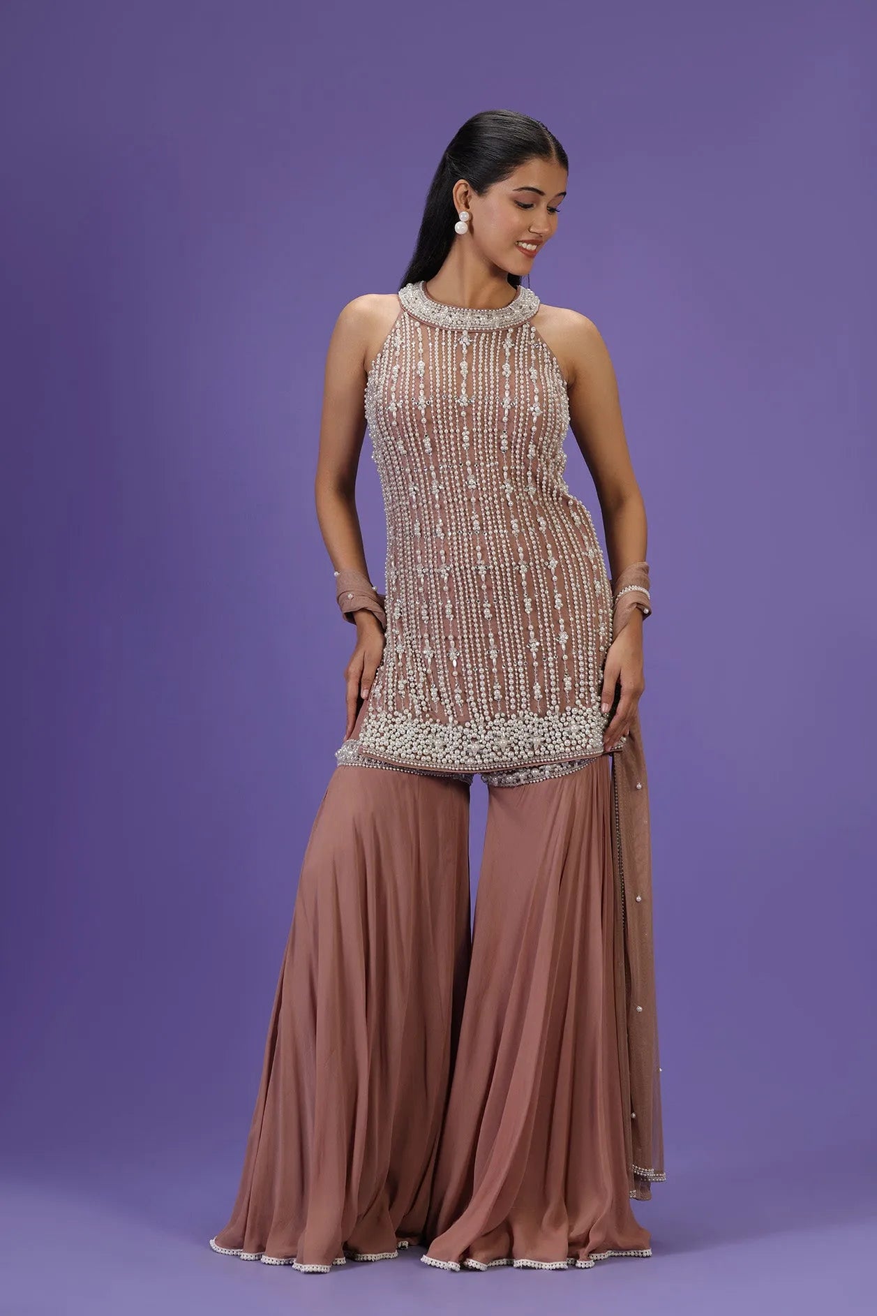 Mehak Jain in Gulnoor Glow Sharara set