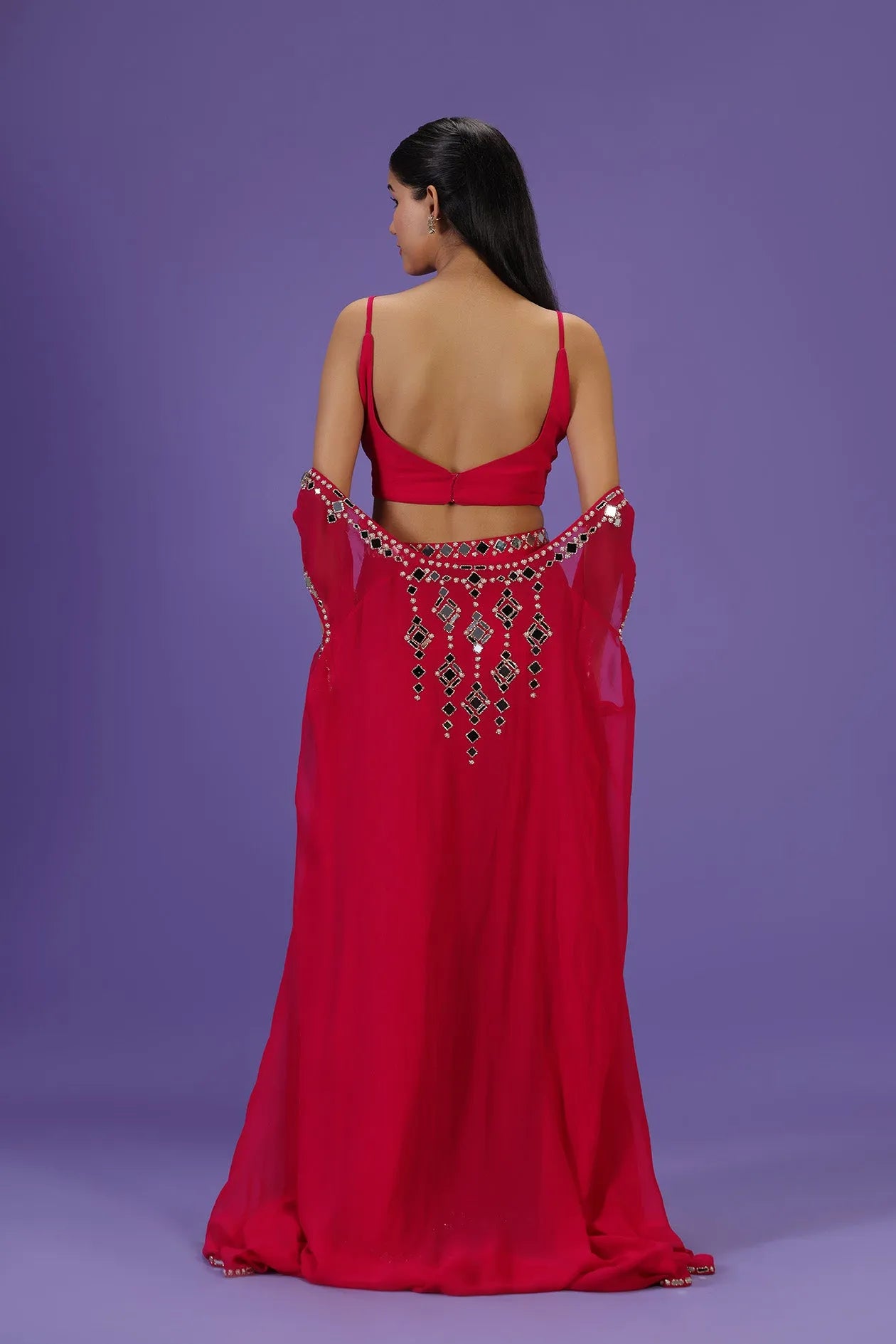 Mehak Jain in Mirror Muse Sharara set