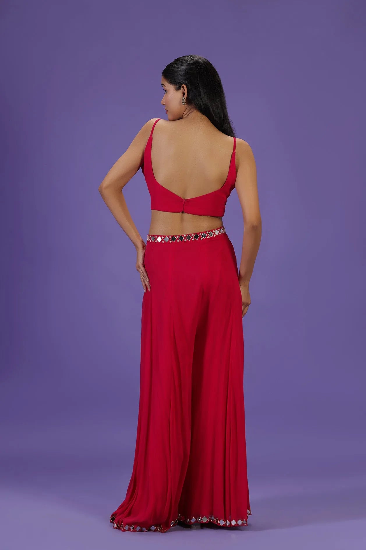 Mehak Jain in Mirror Muse Sharara set