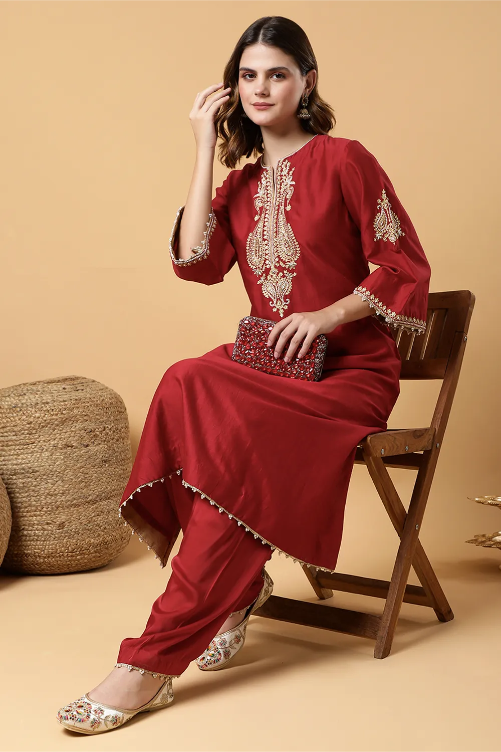 Ranjhna long kurta & salwar set