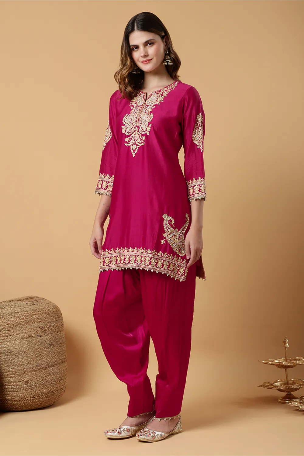 Phooleri Short kurta & salwar set