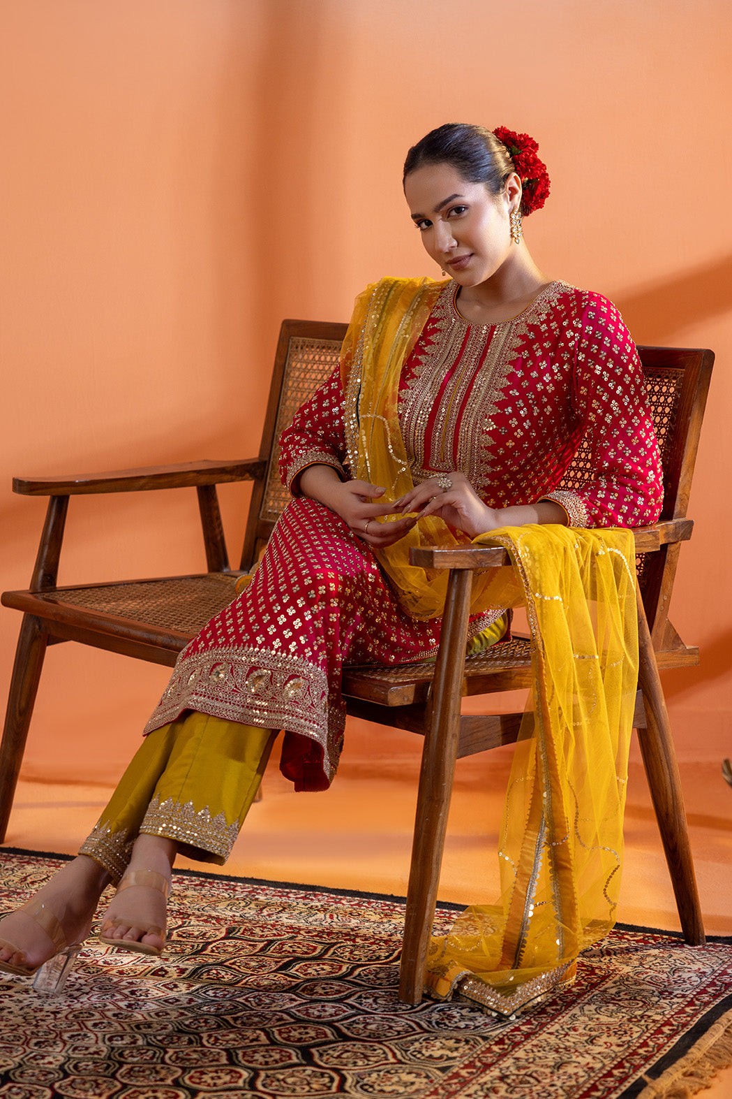 Rashq-e-Rangin Georgette Ensemble