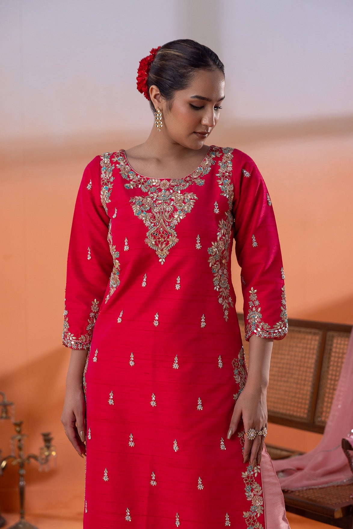 Noor-e-Magenta Regal Attire