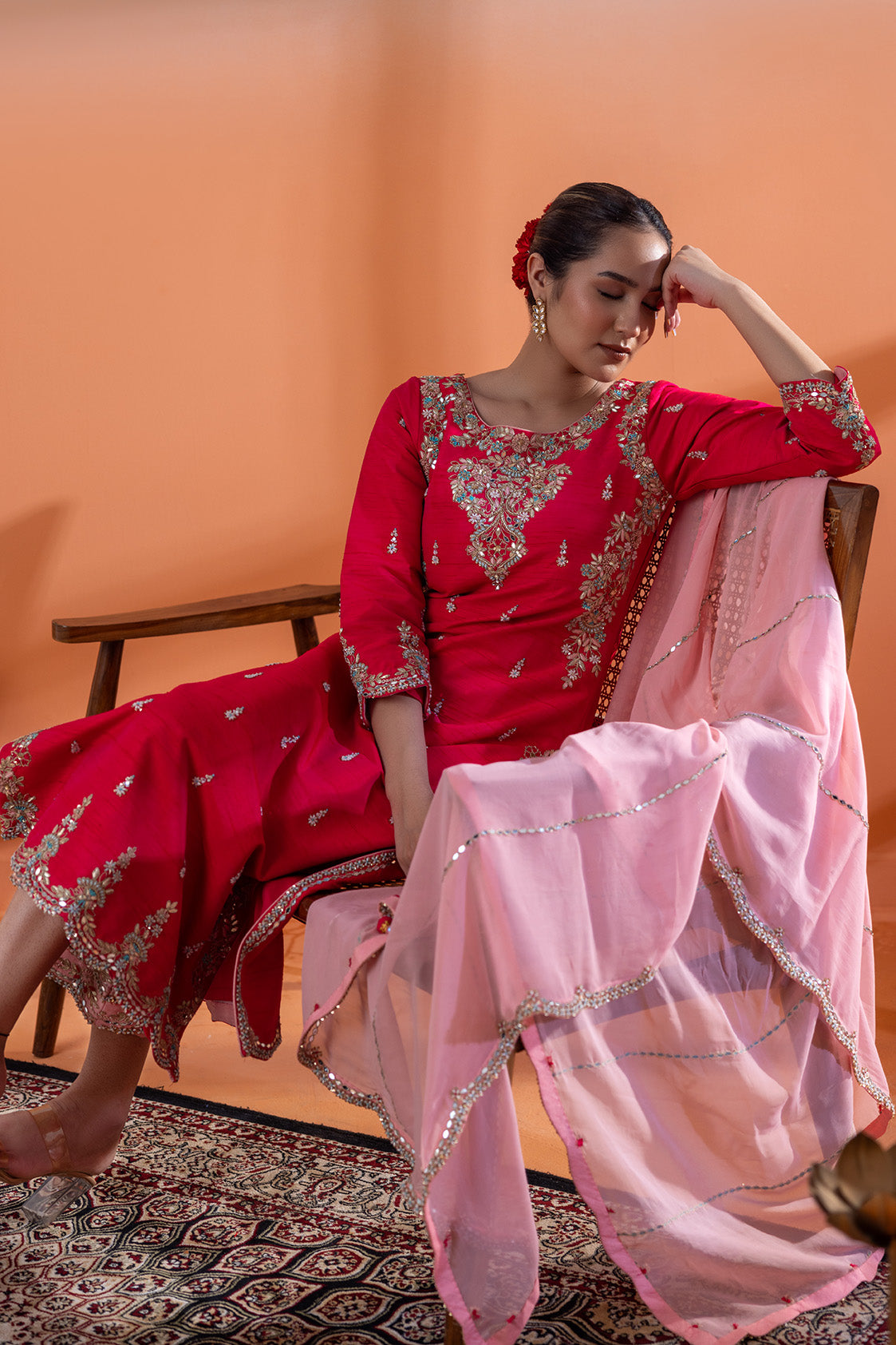 Noor-e-Magenta Regal Attire